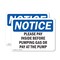 Signmission Please Pay Inside Before Pumping Gas Or, 14 in W x Rectangle, Plastic OS-2PACK-NS-P-1014-L-17547 - alternate 1